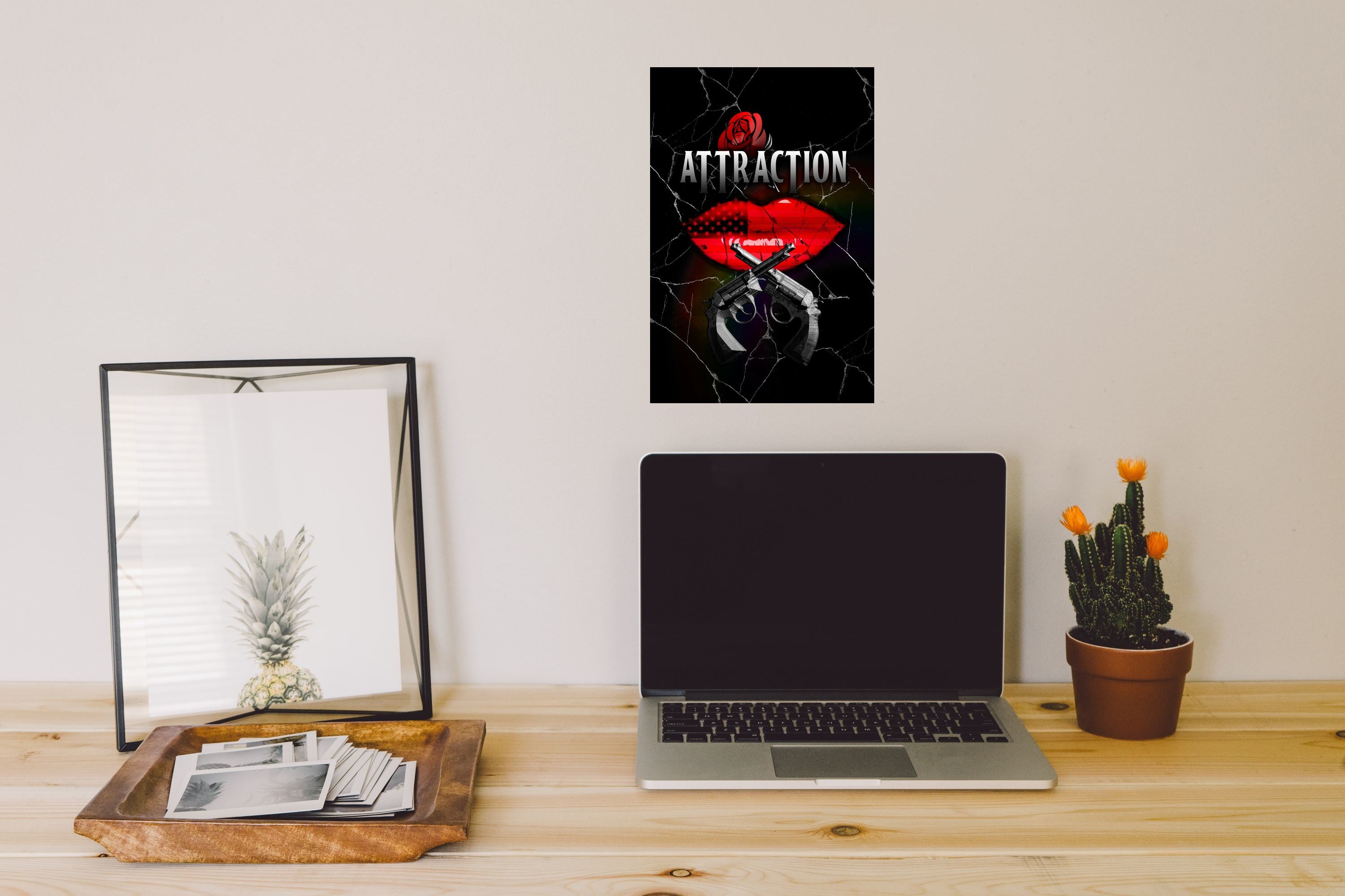 ATTRACTION METAL PRINTED CANVAS