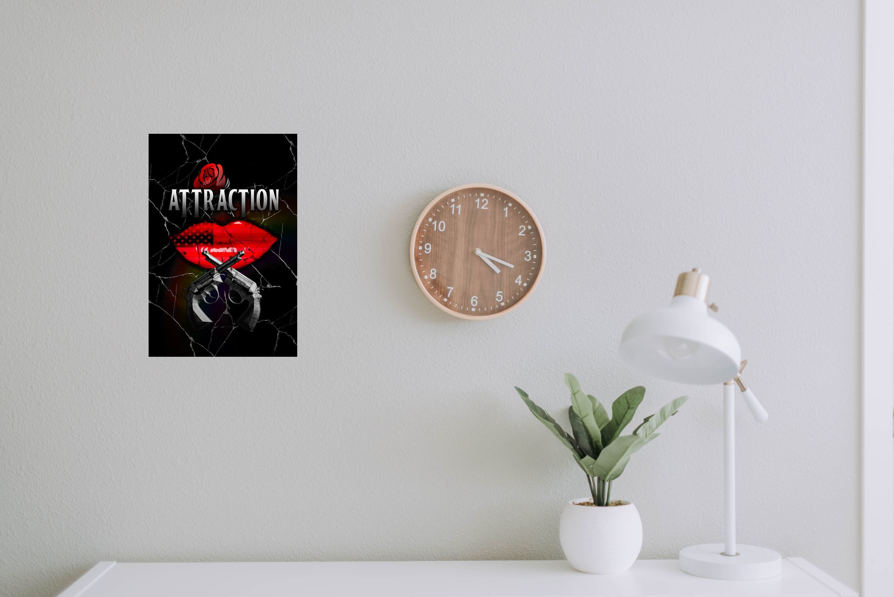 ATTRACTION METAL PRINTED CANVAS